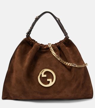Gucci, Blondie Large Suede Tote Bag