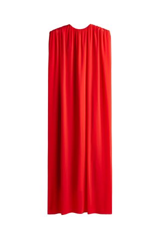 Draped Chiffon Dress