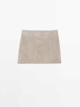 Massimo Dutti, Suede Skirt