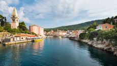 Harbour and old town of the coastal town of Veli Lo&scaron;inj