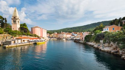 Harbour and old town of the coastal town of Veli Lo&scaron;inj