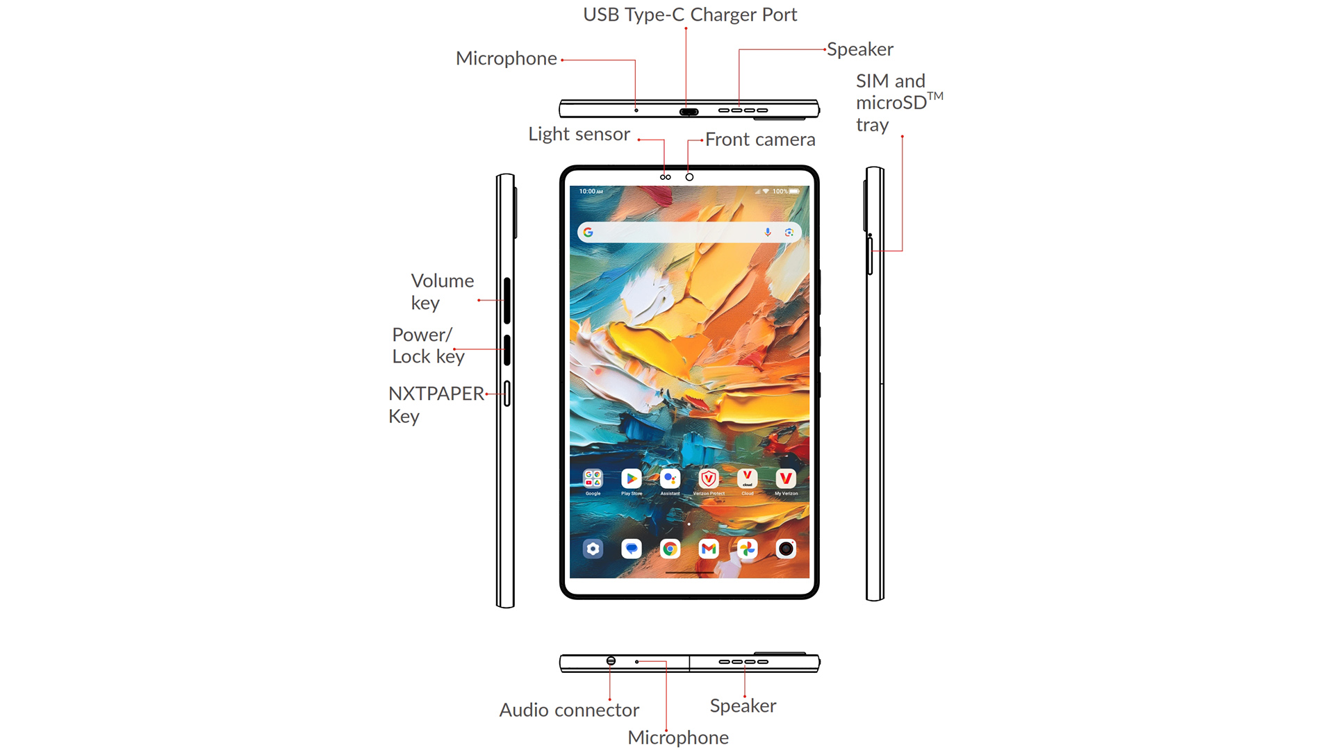 TCL Tab 8 NXTPAPER 5G leaked diagram
