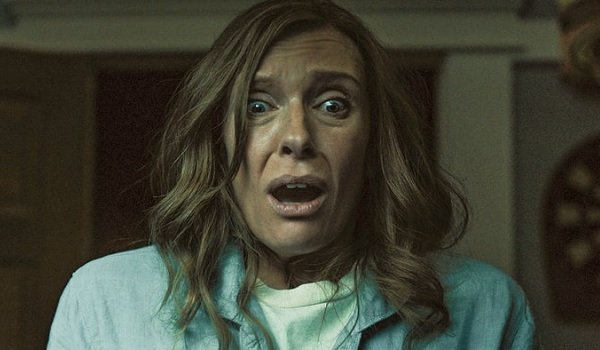 Hereditary Toni Colette Annie reacts in horror