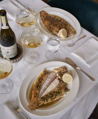 Wine and Food: The Perfect Match - serving of fish and wine