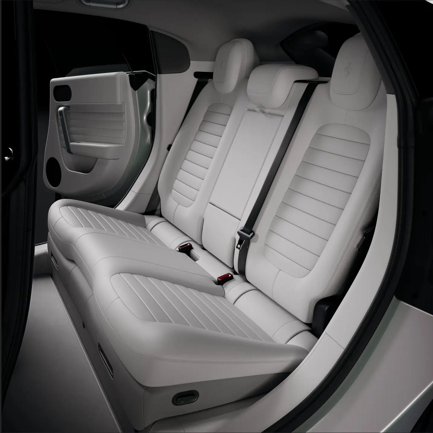 The rear seats of Ferrari Luce Chassis 0