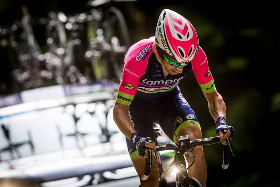 Diego Ulissi (Lampre-Merida) riding to victory