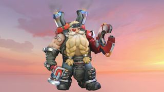 A portrait of the Overwatch 2 character Torbjorn