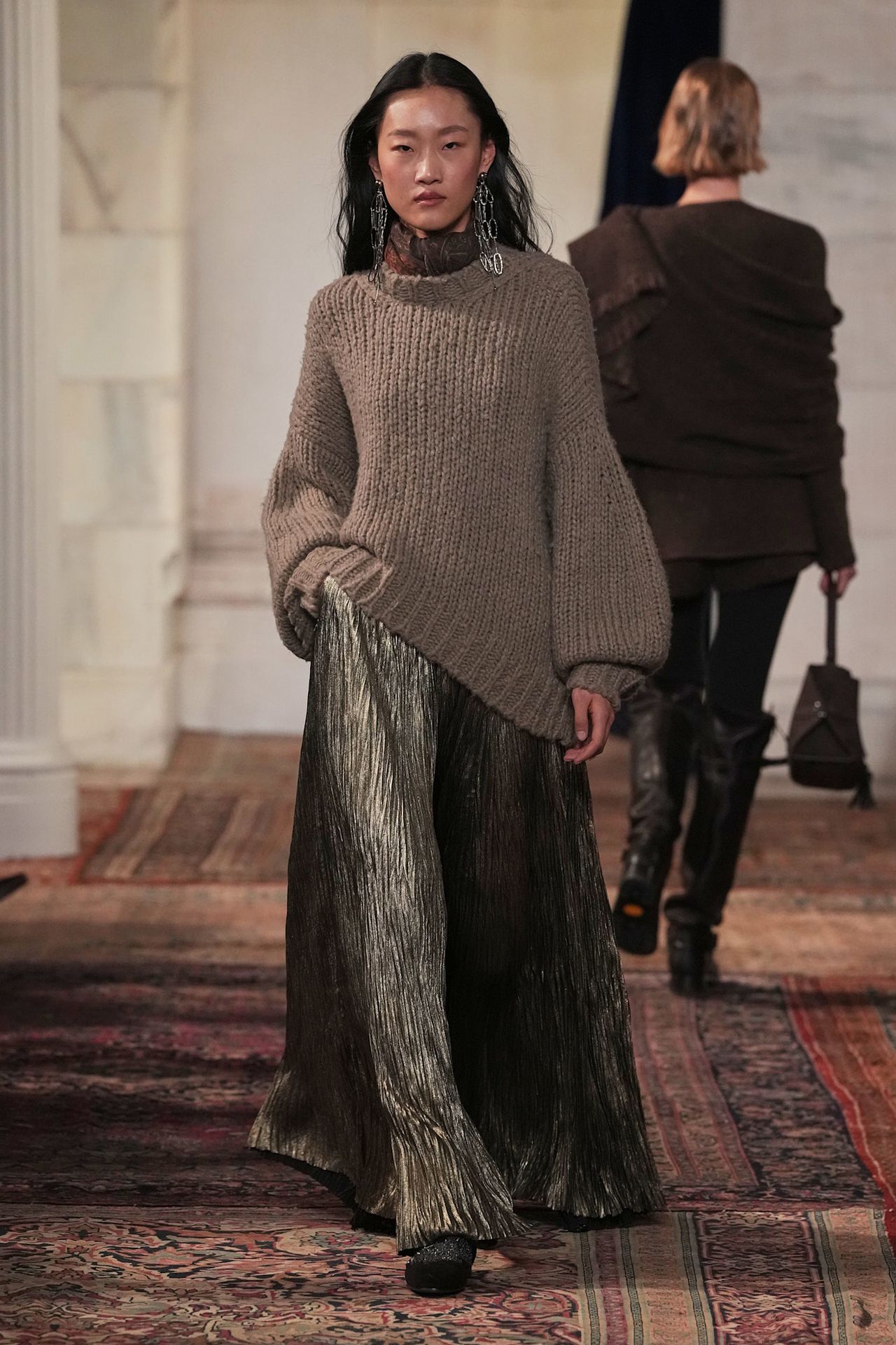 models walk the Ralph Lauren Fall 2026 runway