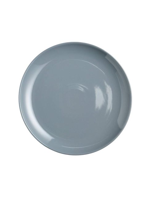 Hudson Mist Blue Stoneware Dinner Plates, Set of 8