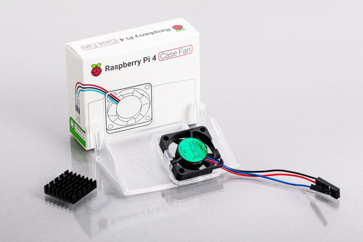 Raspberry Pi 4 Case Fan on a white background