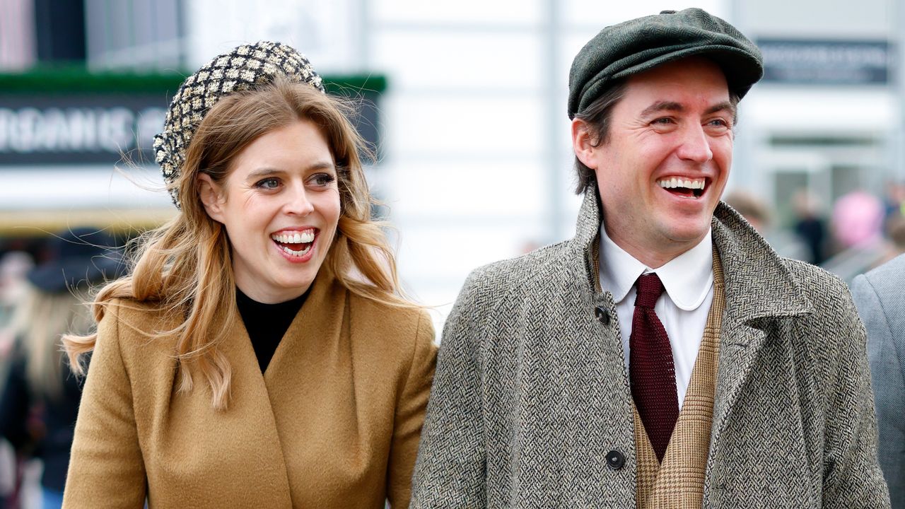 Princess Beatrice and Edoardo Mapelli Mozzi attend day 3 &#039;St Patrick&#039;s Thursday&#039; of the Cheltenham Festival 