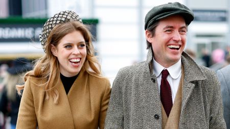 Princess Beatrice and Edoardo Mapelli Mozzi attend day 3 'St Patrick's Thursday' of the Cheltenham Festival 