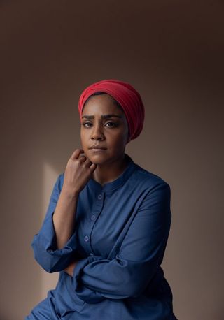 Nadiya Hussain strikes a serious pose in this picture for her new documentary