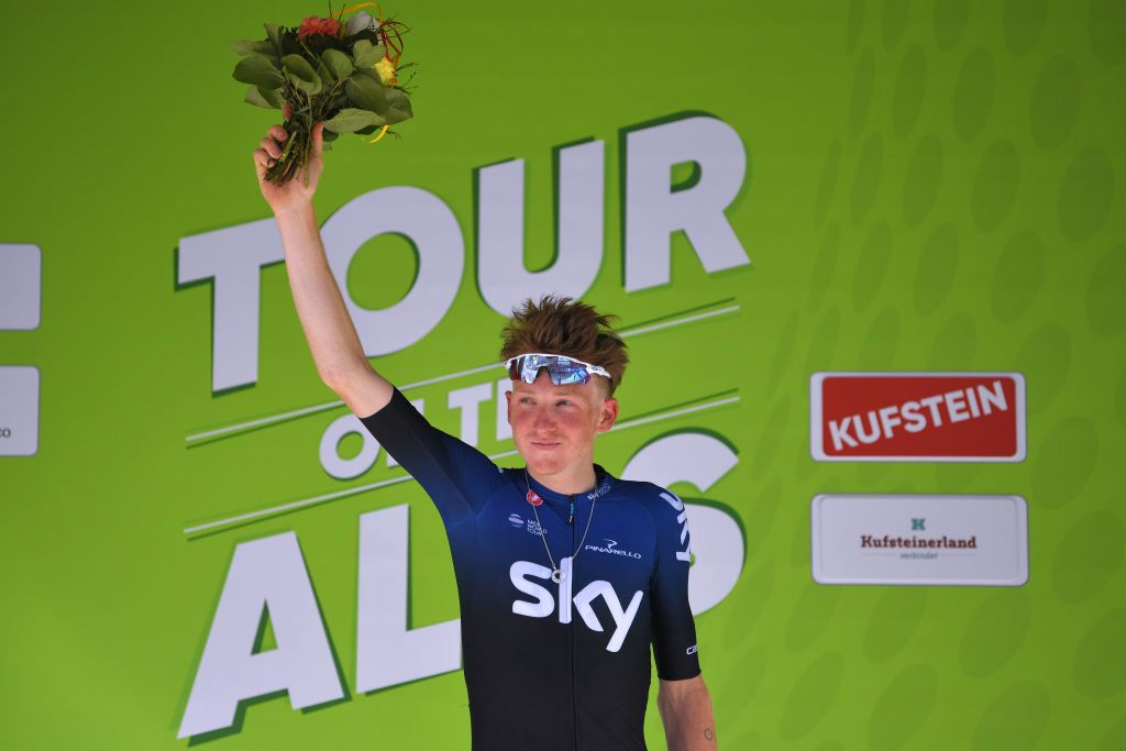 Tao Geoghegan Hart (Team Sky) claimed his first professional victory on the opening day of the 2019 Tour of the Alps.