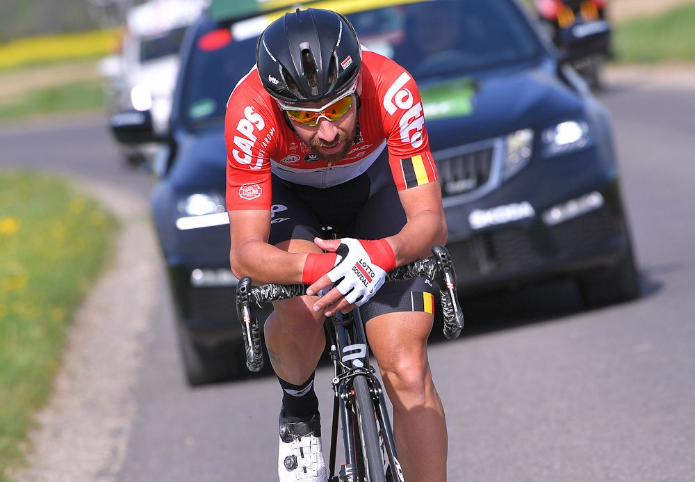 Thomas De Gendt rides to victory during stage 2 at Tour de Romandie