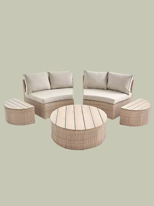 Toledo Sofa Set with Modular Tables