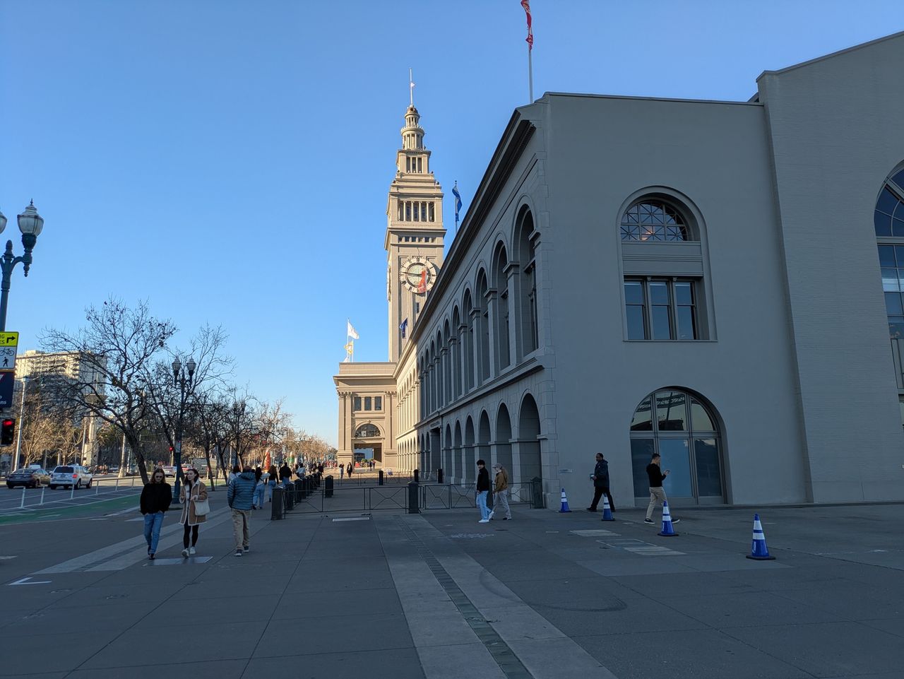 side of Ferry Building shot with Pixel 8a