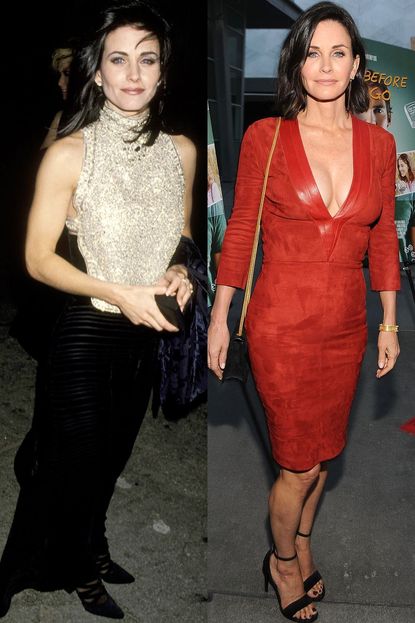 Courteney Cox 1994 v. Now