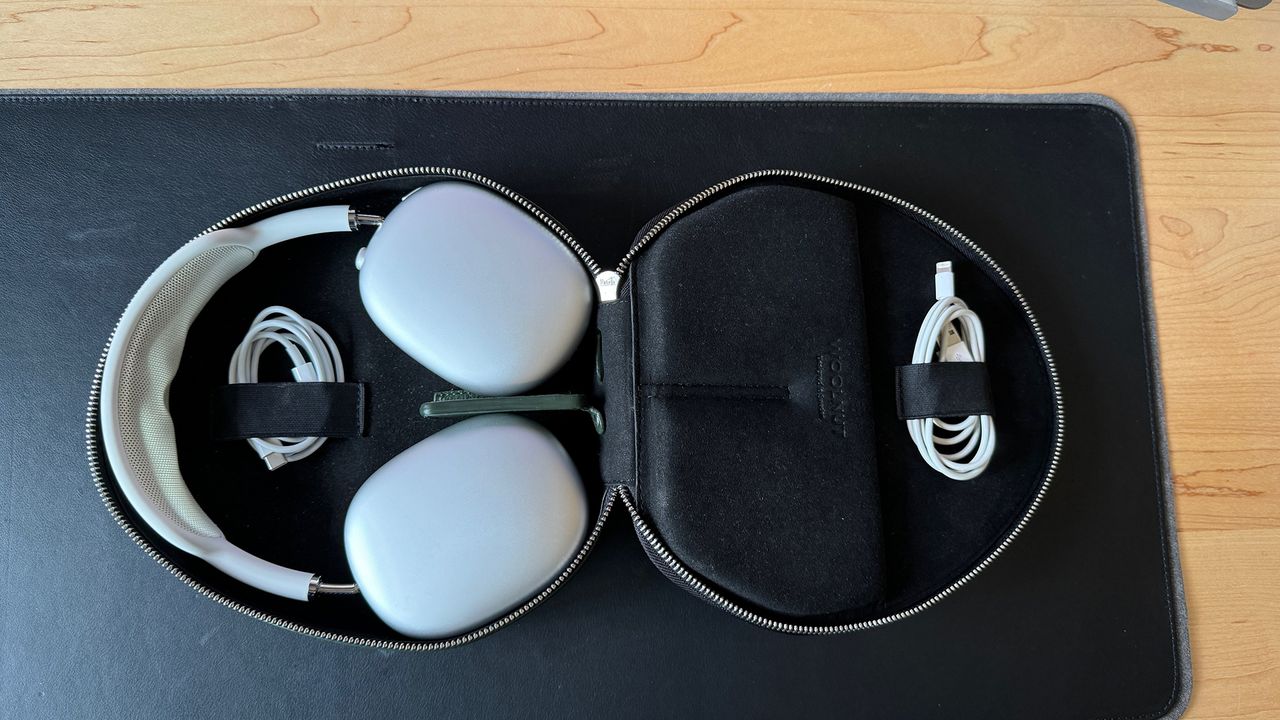 The Apple AirPods Max headphones.