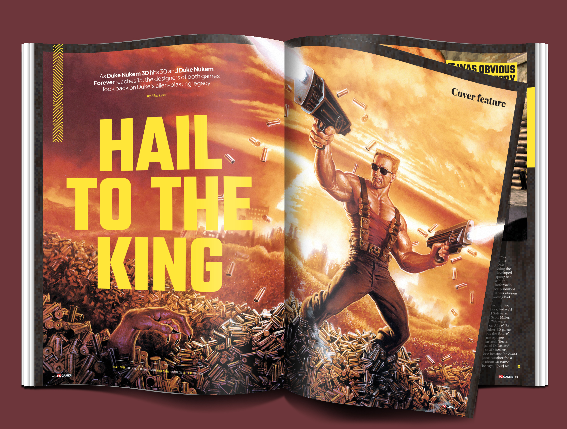 Duke Nukem PC Gamer magazine issue