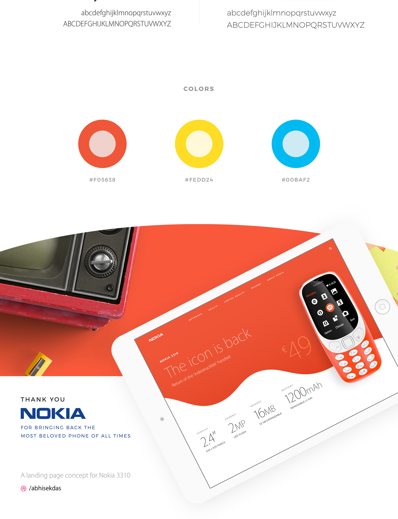 Everything from the colours to the fonts have been carefully considered