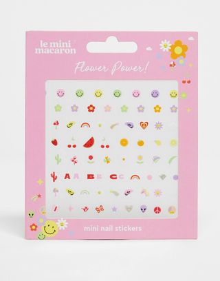 Le Mini Macaron Flower Power! Mini Nail Stickers