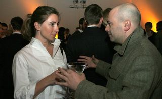 Fiona Rushton, Hermes with Gabriele Pezzini, designer of Hermes' L'Helicoptere, winner of Best chopper award.