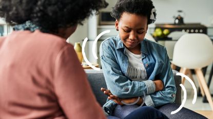 African American child sat with adult: how to talk to a child about war