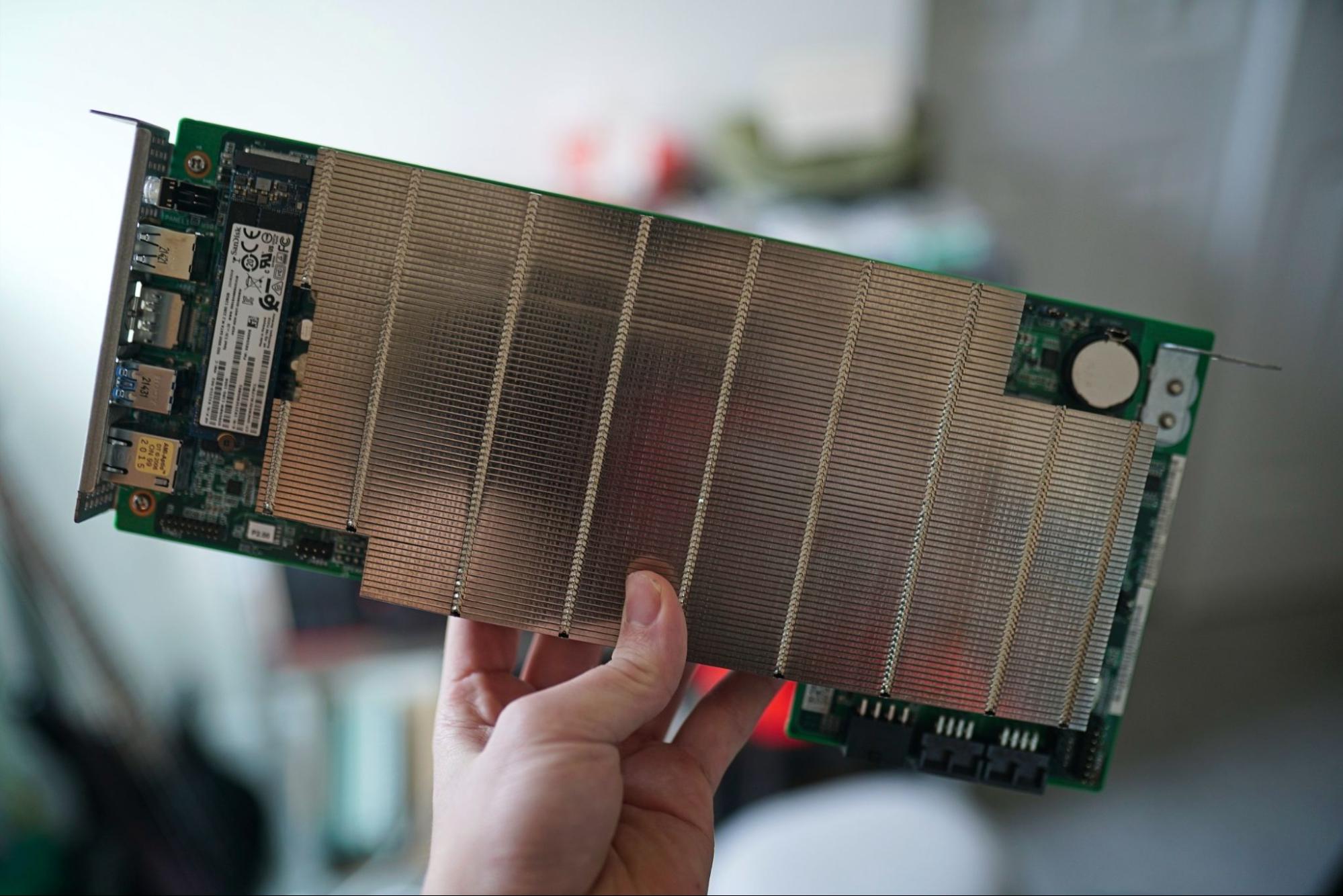 The BC 250 board in-hand