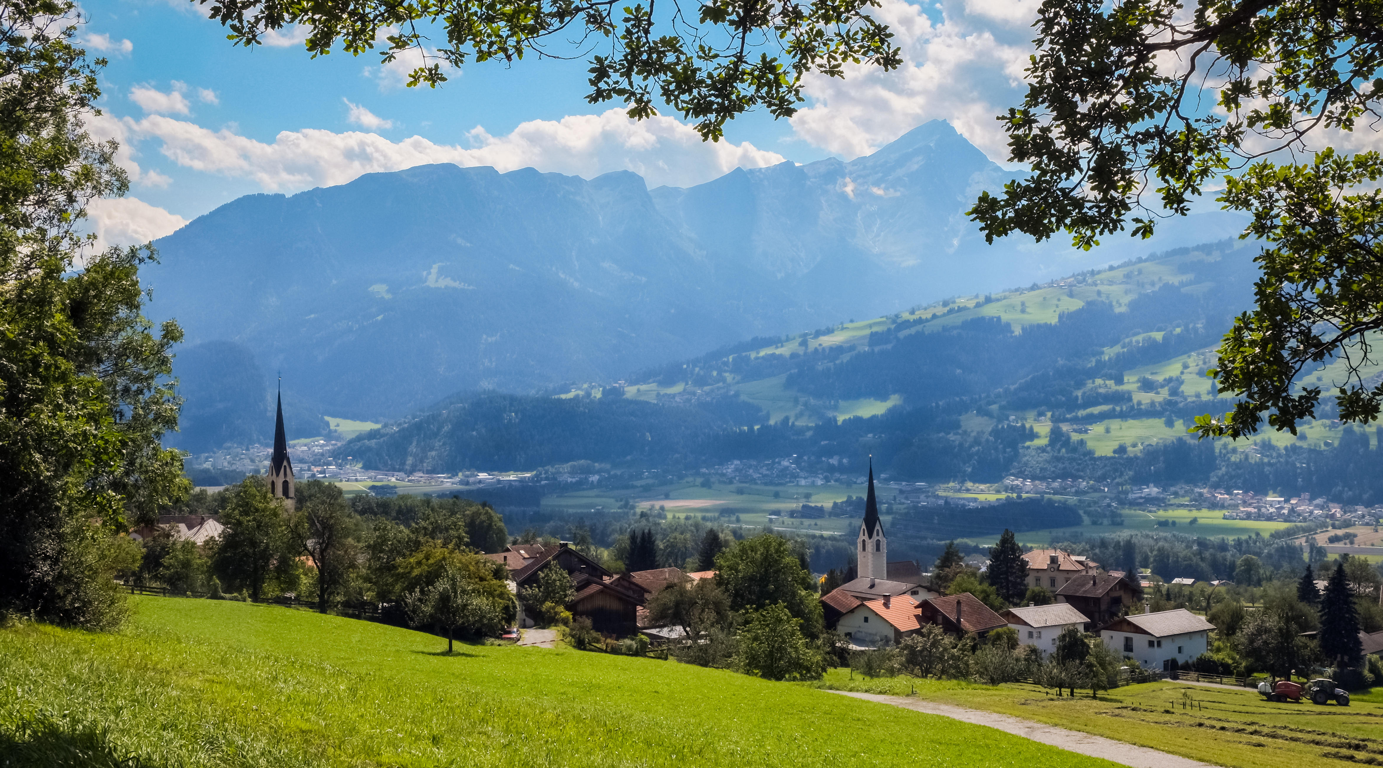 Summer in the Domleschg Valley in Switzerland.