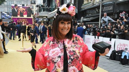 Dawn French has set social media ablaze with her new outfit - made entirely from tea towels 