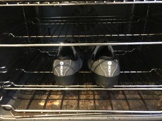 Bont Vaypor S road shoes in the oven