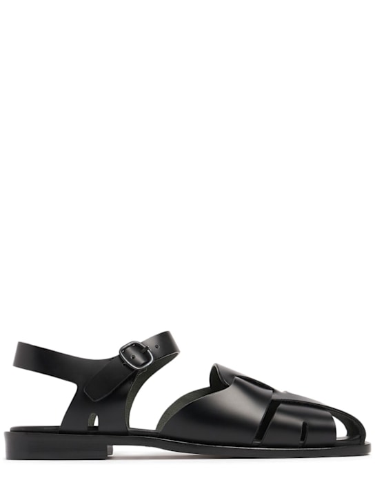 20mm Pedra Leather Fisherman Sandals - Hereu - Women - Black - 35 It