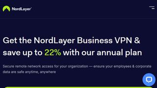 NordLayer website screenshot