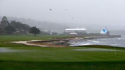 Pebble Beach in a storm