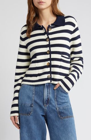 The Annabel Stripe Knit Jacket