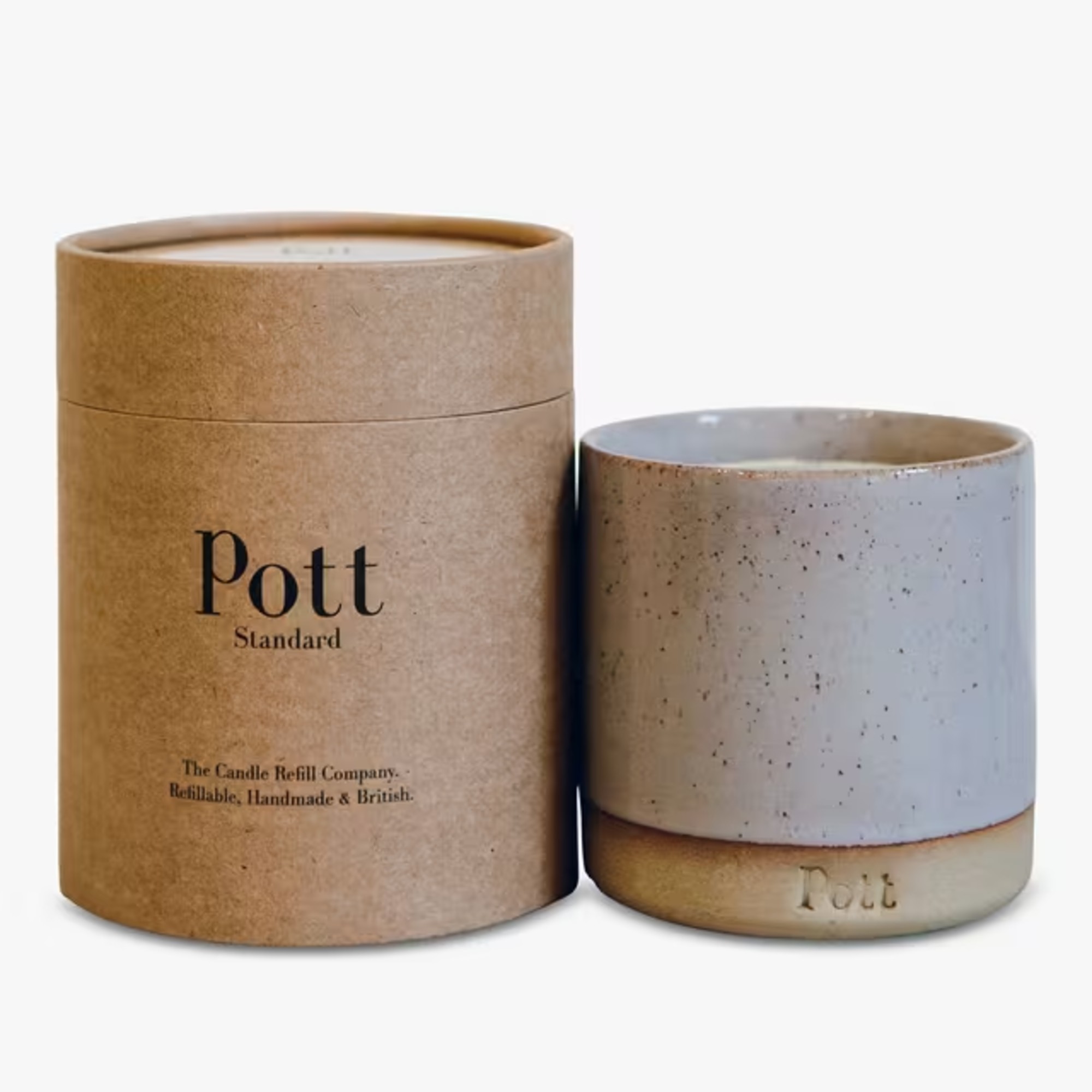 Pott Candles Heather Stoneware Tonka Scented Candle, 290g