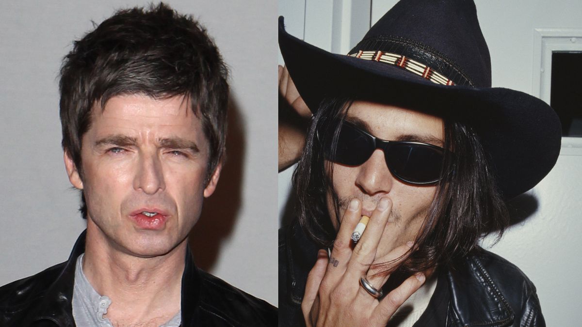 Noel Gallagher and Johnny Depp