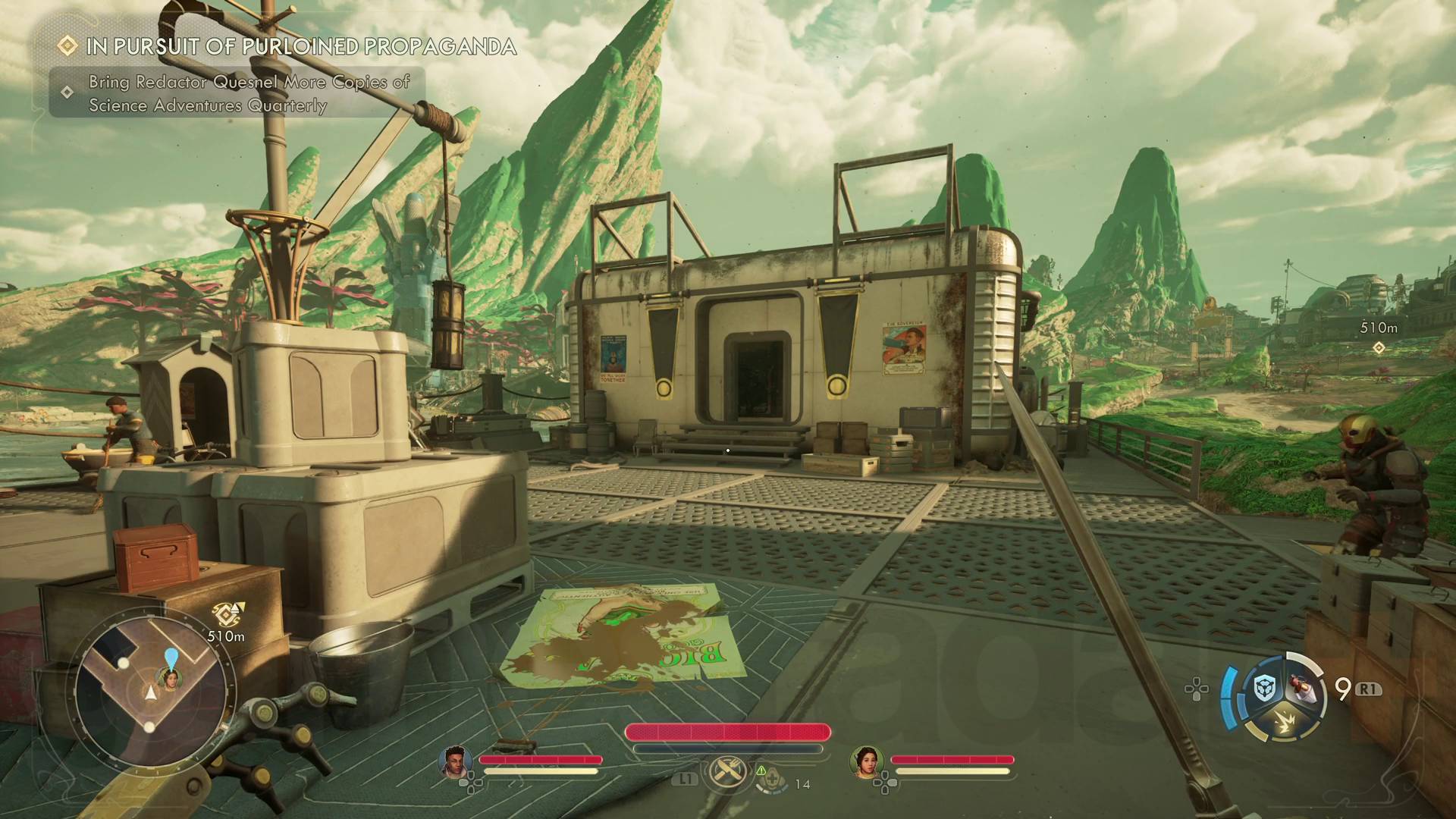 The Outer Worlds 2 In Pursuit of Purloined Propaganda fishing up containing volume 6