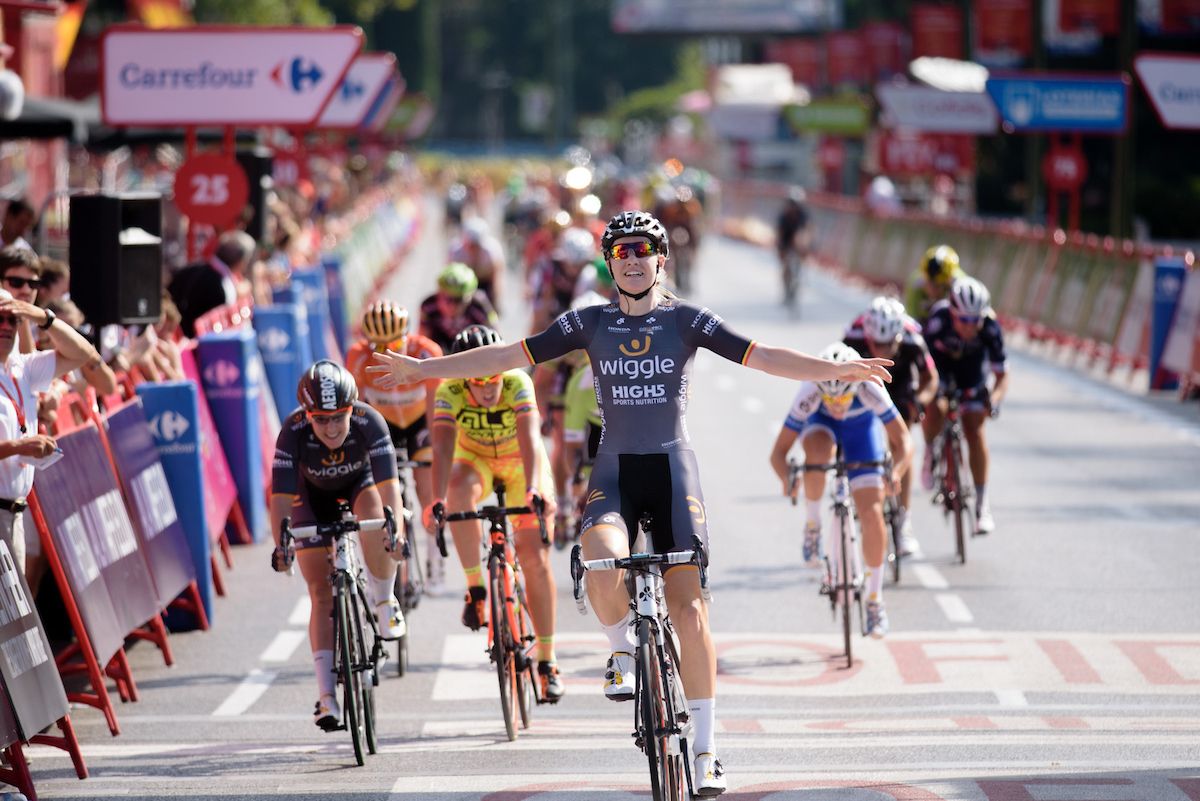 Jolien D'Hoore (Wiggle-High5) wins the Madrid Challenge