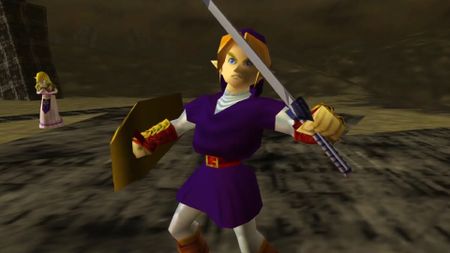 Link as he appears in the final battle of The Legend of Zelda: Ocarina of Time
