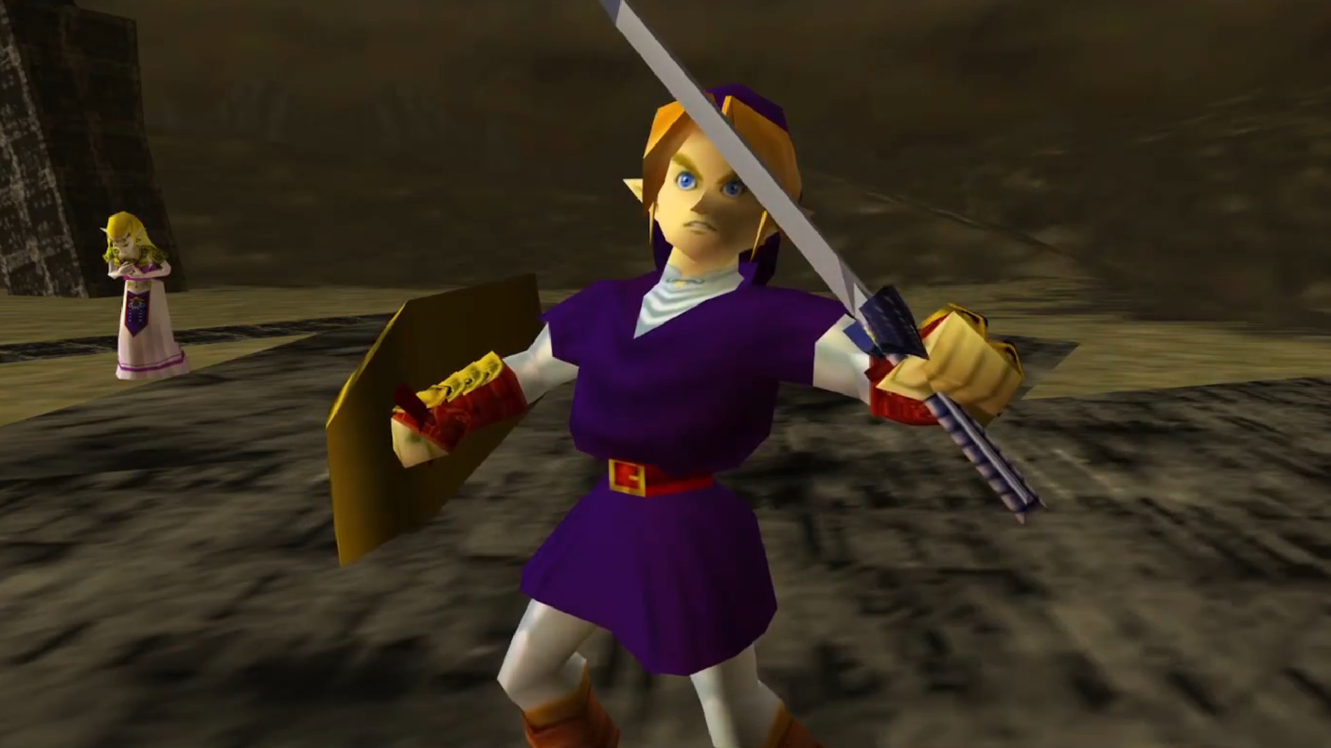 Link as he appears in the final battle of The Legend of Zelda: Ocarina of Time