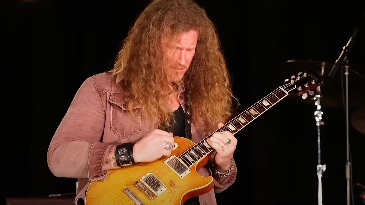 Jared James Nichols plays a 1959 Les Paul Burst that once belonged to Paul Kossoff