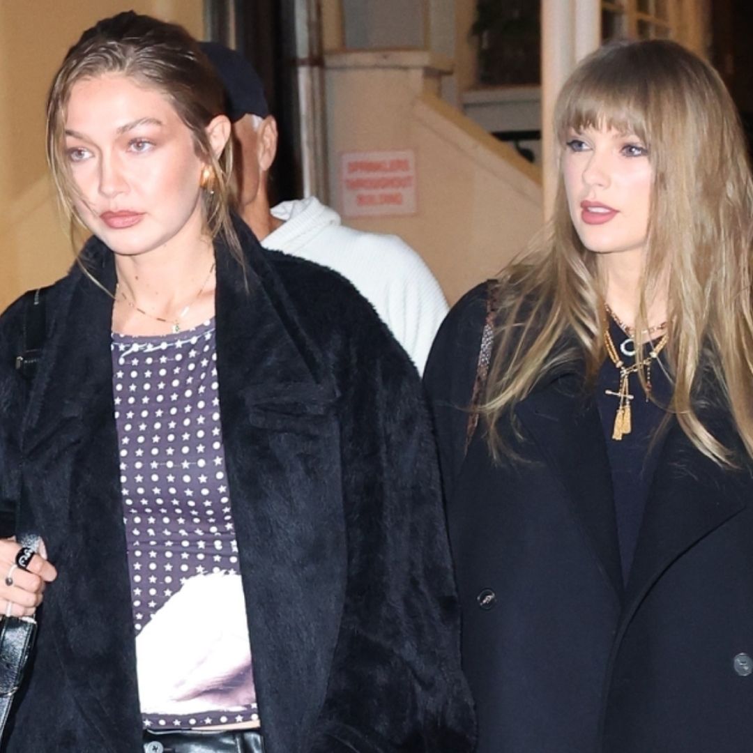 Taylor Swift and Gigi Hadid met up in New York City wearing neutral fall outfits