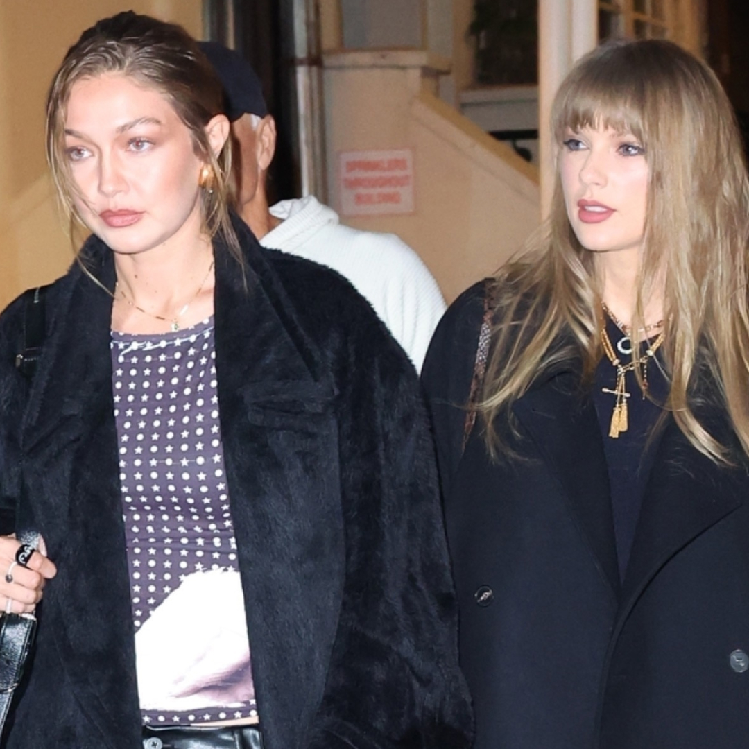 Taylor Swift and Gigi Hadid met up in New York City wearing neutral fall outfits