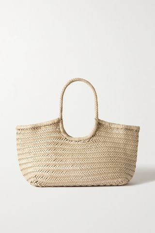 Nantucket Large Woven Leather Tote