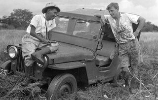 David Attenborough in the 1950s - from The Zoo Quest Expeditions