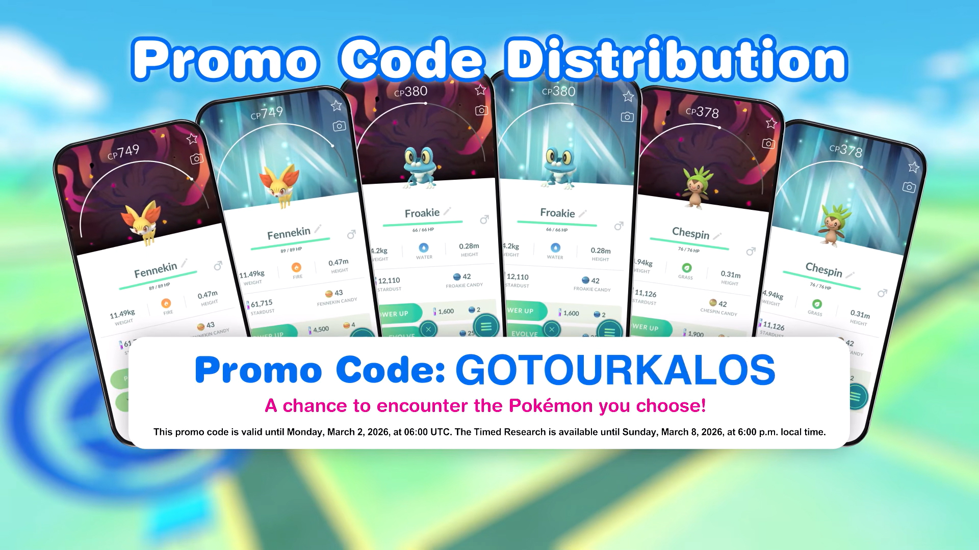 Pokemon Go codes from Pokemon Presents 2026