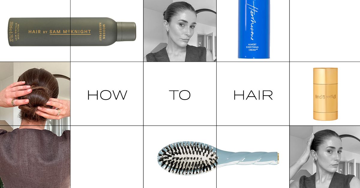 How to Do A Slicked-Back Bun, Step By Step