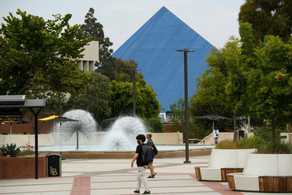 College students on campus.